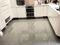 Kitchen floor tiling by A and M Tiling Ltd